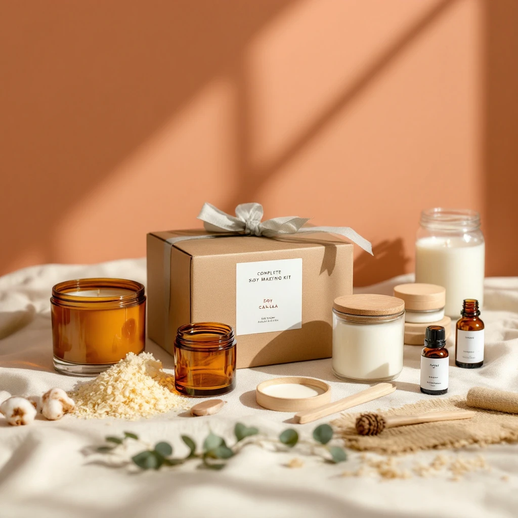 Craft Nook candle kit components